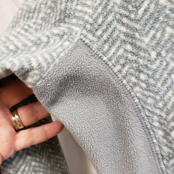 Columbia Womens Pullover Fleece Type Jacket Size L Gray White  Pre-Owned - Picture 4 of 10